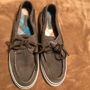 Sperry Topsider Bahama Graphite Suede Boat Shoe